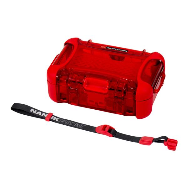 Nano 330 Water Resistant Case 7.4x5.1x2.6" Red PowerClaw Latching System