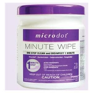 Microdot One Step Wipes 160 Wipes/Canister 12/Ca