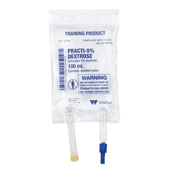 Practi-5% Dextrose Training Simulated Medication 3/Pk