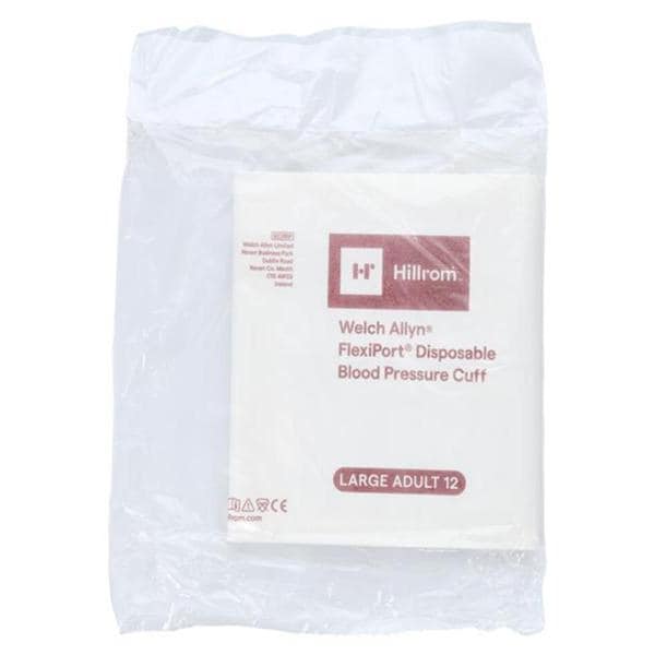 FlexiPort Blood Pressure Cuff Size 12 Wht/Burg LF Ea, 20 EA/PK