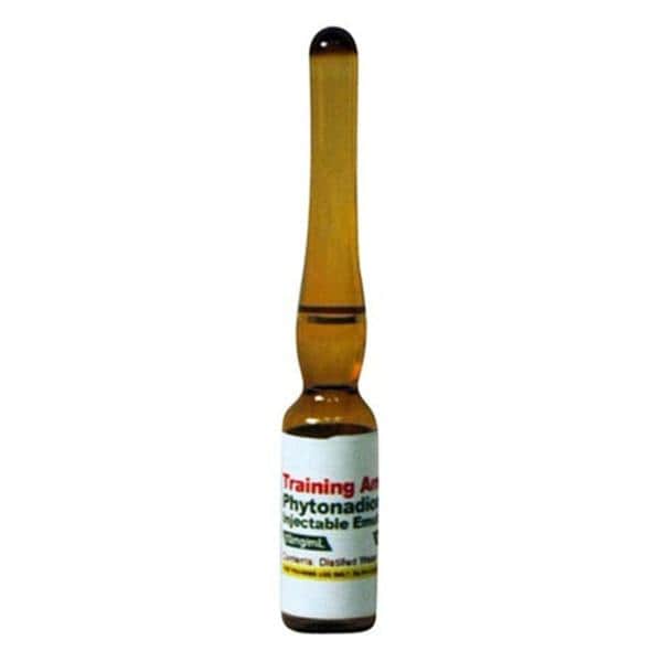 Phytonadione Injectable Emulsion 10mg/mL Simulated Medication 25/Ca