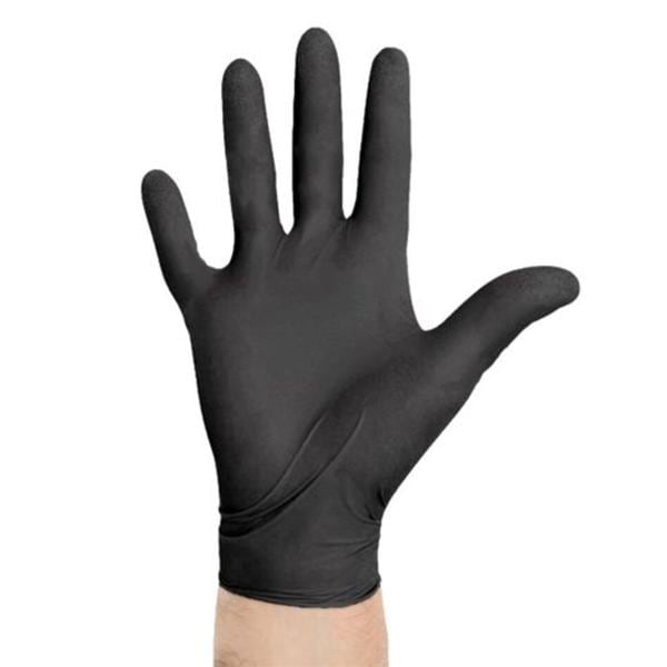 Nitrile Exam Gloves Medium Black Non-Sterile