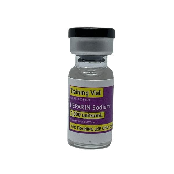 Heparin Sodium 1,000 units/mL Simulated Medication 25/Ca