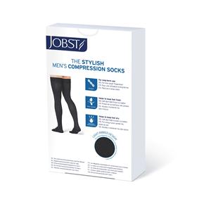 Jobst forMen Compression Sock Thigh High Small Men Black