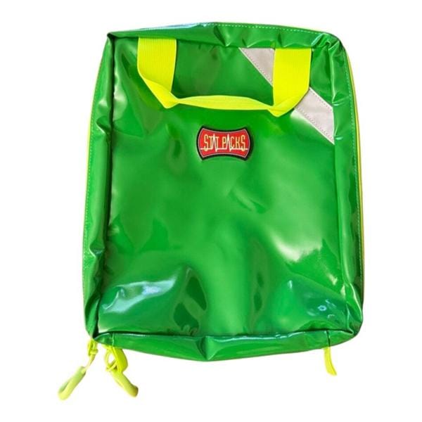 StatPacks EMS Bag Green Zipper Closure Carry Handle