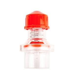 Peep Valve Intersurgical Orange/Clear 10/Ca