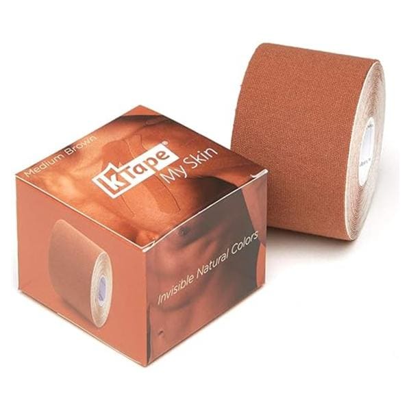 K-Tape My Skin Athletic Tape 96% Cotton/4% Spandex 2x16.4" Medium Brown Ea