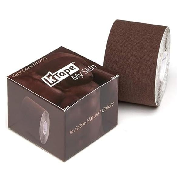 K-Tape My Skin Athletic Tape 96% Cotton/4% Spandex 2x16.4" Very Dark Brown Ea