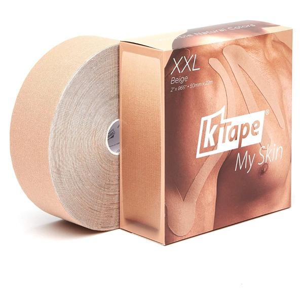 K-Tape My Skin Athletic Tape 96% Cotton/4% Spandex 2"x72.2' Beige Ea