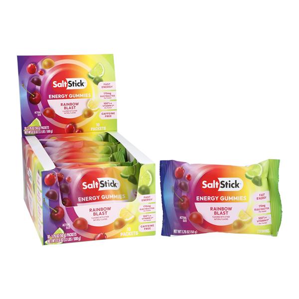 SaltStick Electrolyte Chews Rainbow Blast Packet 10/Cr