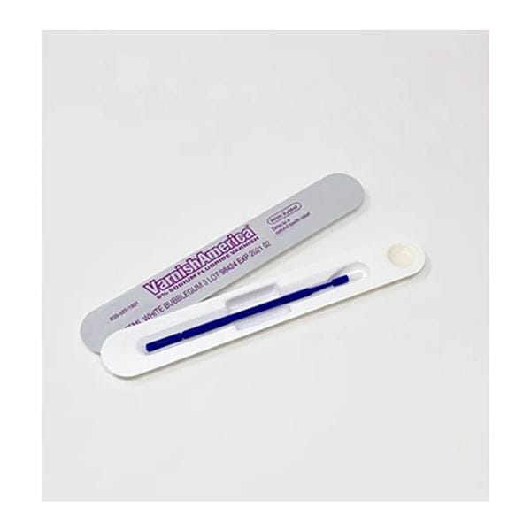 VarnishAmerica Fluoride Varnish 5% Sodium Fluoride 0.4 mL Bubblegum White 200/Bx