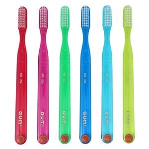 GUM Classic Manual Toothbrush Adult Compact Soft 12/Pk, 12 PK/CA