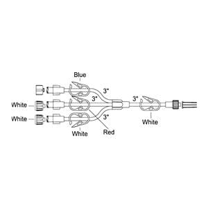 Medex IV Extension Set 5" Male Luer Lock Adapter 50/Ca