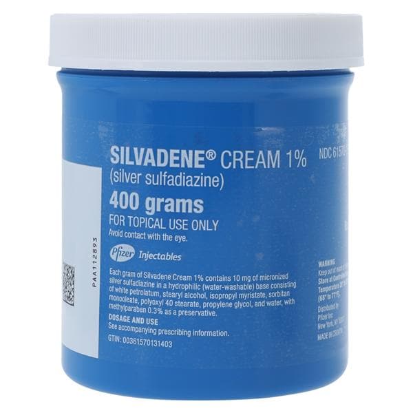 Silvadene Topical Cream 1% Jar 400gm Each