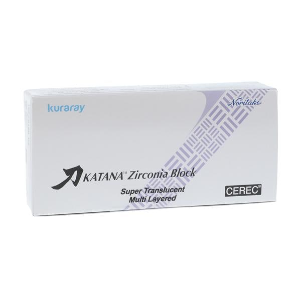 KATANA Zirconia STML Multi Layered Milling Blocks Spr Trns 12Z D2 f/ CRC 2/Bx