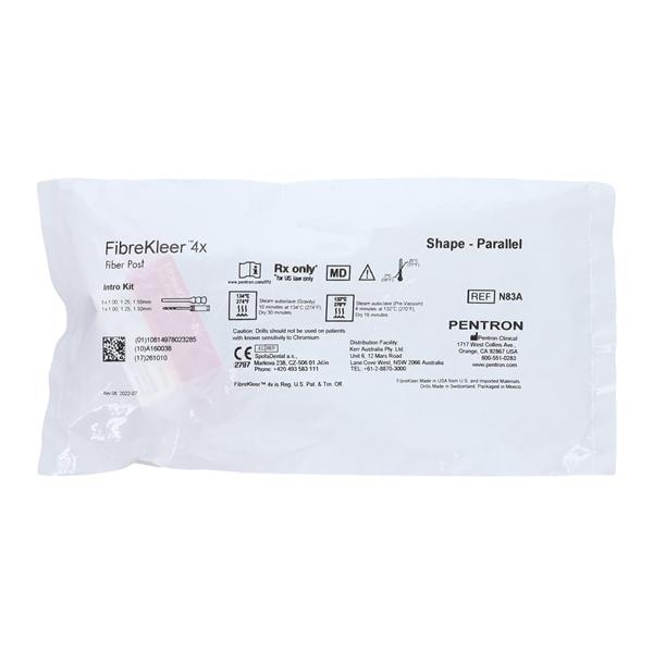 FibreKleer 4X Fiber Posts Complete System Kit Headed Parallel Ea