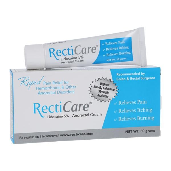 RectiCare Anorectal Cream 5% Tube 30gm Each