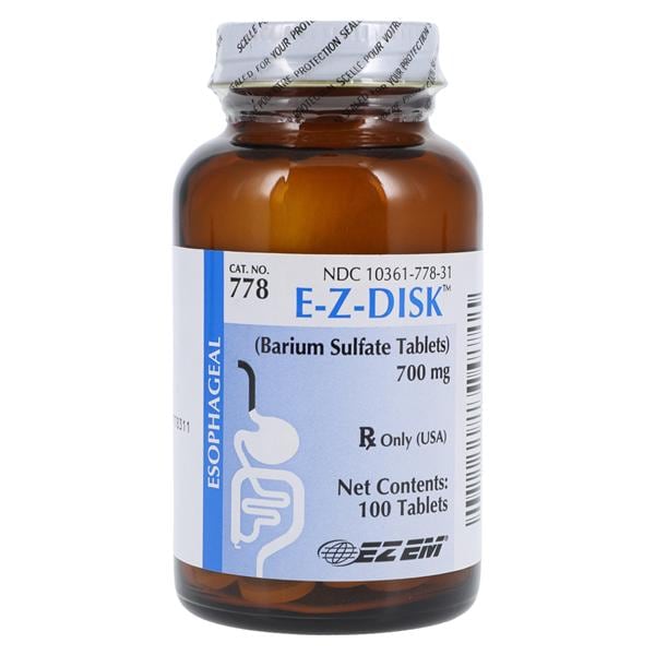E-Z-Disk Tablets 700mg Bottle 100/Bt Each