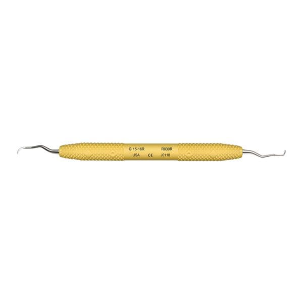 Amazing Gracey Curette, Double-Ended, 15/16, Rigid, Yellow, 1/Pk, R030R - Amazing Gracey Curette, Double-Ended, 15/16, Rigid, Yellow, 1/Pk, R030R - Image 1