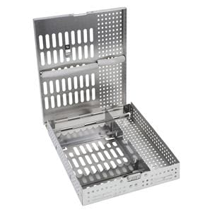 Flip-Top Instrument Cassette Stainless Steel Silver 9 Instruments Ea