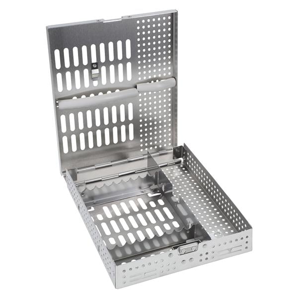 Flip-Top Instrument Cassette Stainless Steel Silver 9 Instruments Ea