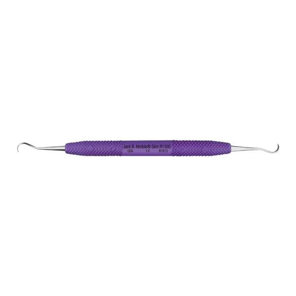 Cruise Line Sickle Scaler, Double-Ended, Jack B. Nimble, Slim, Anterior, Purple, 1/Pk, R130S thumbnail 3