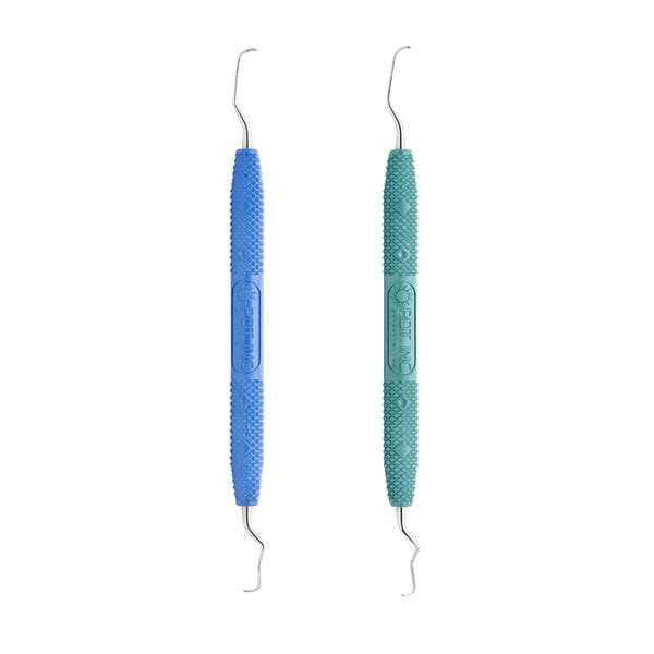 Battrell Hnd Inst Gracey Curette Grcy Mes Dstl Size 15/18 Resin Handle SS 2/Pk