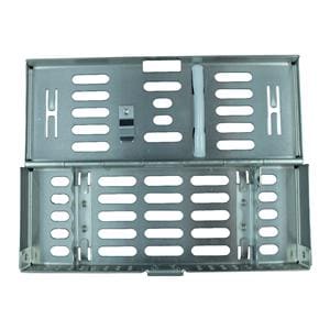 PDT Flip Top Exam Cassette Stainless Steel Silver 5 Instruments Ea