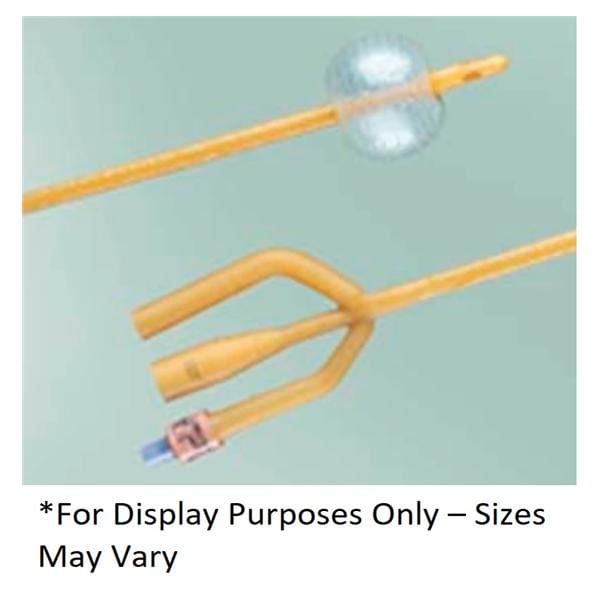 Catheter Foley Bardex 20Fr 5cc Shrt Rnd Tp Silver/Hydrogel Coated 3-Way 16 12/Bx