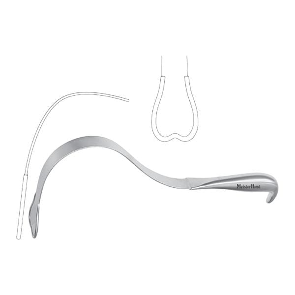 Meister-Hand Harrington Retractor 12" Stainless Steel Ea