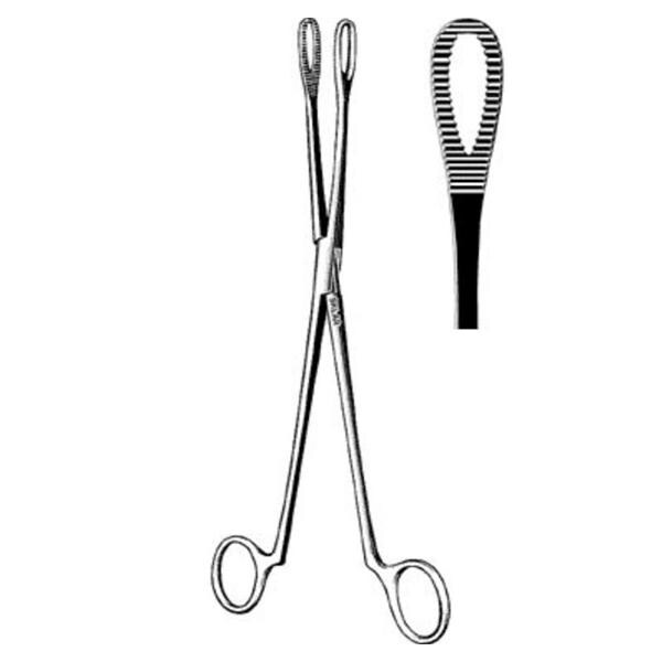 Clemetson Uterine Forcep Straight 9-1/2" Ea