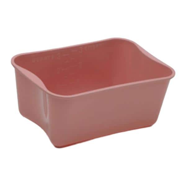 Wash Basin Rectangle Polypropylene Dusty Rose 3-1/2qt, 100 EA/CA