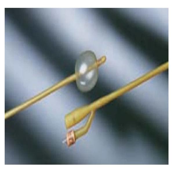 Lubricath 2-Way Foley Catheter Medium Coude Tip Silicone Coated 18Fr 30cc
