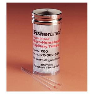 Microhematocrit Plain Capillary Tube Glass 200/Pk