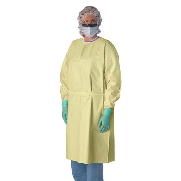 Isolation Gown Heavyweight Regular / Large Yellow 100/Ca