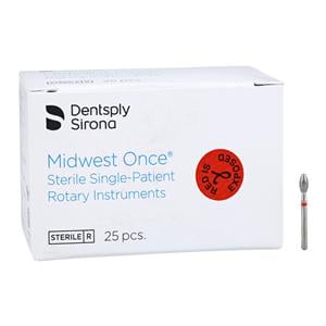 Midwest Once Diamond Bur Friction Grip 379-023F Fine 25/Pk