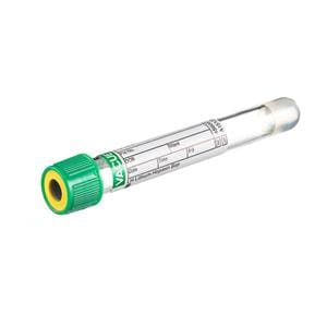 Vacuette Venous Blood Collection Tube Green/Yellow 5mL Plastic 50/Bx, 24 BX/CA