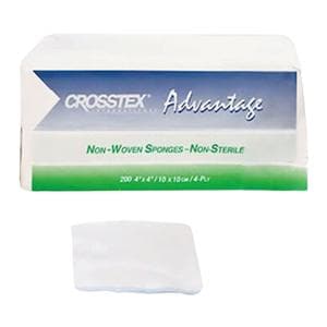 Advantage Rayon/Polyester Blend Non-Woven Sponge 4x4" 4 Ply Non-Sterile Sq LF