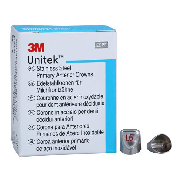 3M™ Unitek™ Crowns Size 6 Primary Anterior Upper Left Lateral Refill 5/Bx