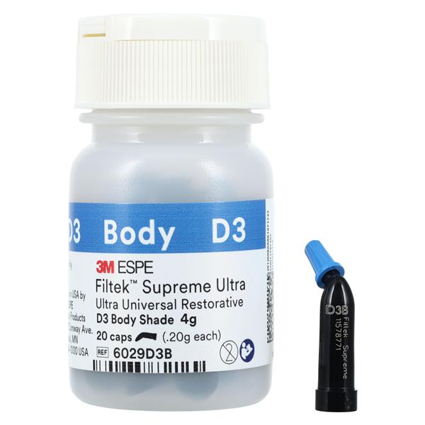 3M Filtek Supreme Ultra Universal Composite D3B Body Capsule Refill 20/Bt