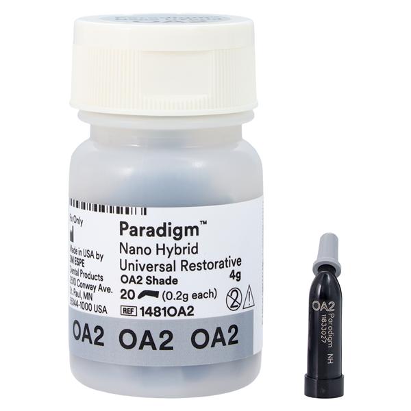 3M Paradigm Nano Hybrid Universal Composite OA2 Capsule Refill 20/Pk