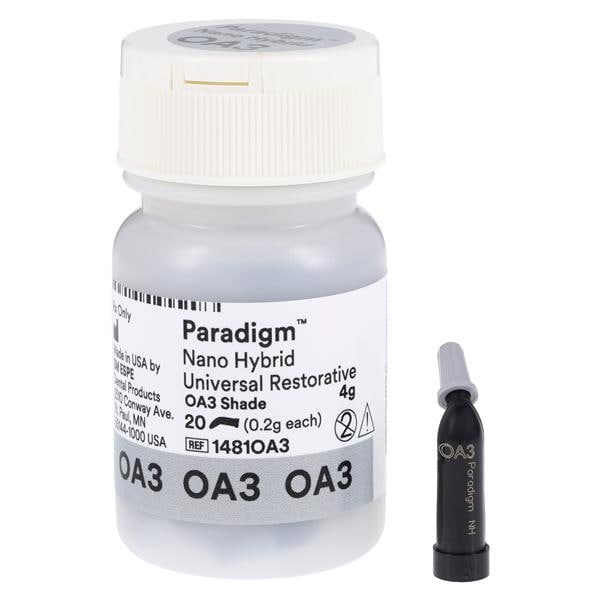 3M Paradigm Nano Hybrid Universal Composite OA3 Capsule Refill 20/Pk