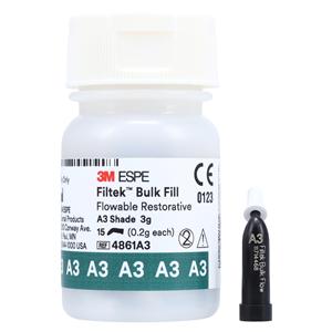 3M Filtek Bulk Fill Flowable Composite A3 Capsule Refill 15/Pk