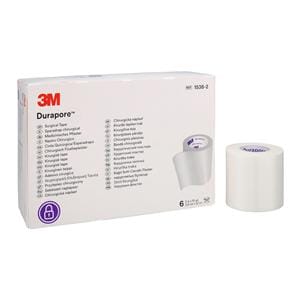 Durapore Surgical Tape Silk 2"x10yd White Non-Sterile 6/Bx, 10 BX/CA