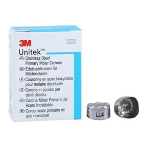 3M™ Unitek™ Crowns Size 4 2nd Primary Lower Left Molar Replacement Crowns 5/Bx