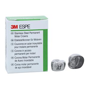 3M Crowns Size 6UR2 1st Permanent Upper Right Molar Replacement Crowns 5/Bx