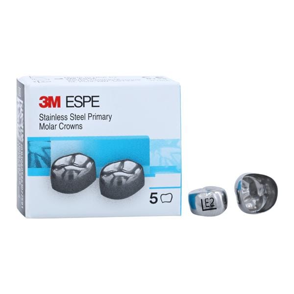 3M™ Crowns Size EUL2 2nd Primary Upper Left Molar Replacement 5/Bx