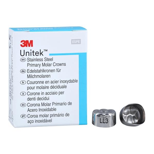 3M™ Unitek™ Crowns Size 3 2nd Primary Lower Left Molar Replacement Crowns 5/Bx
