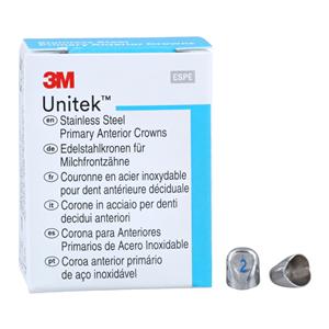 3M™ Unitek™ Crowns Size 2L Primary Anterior Lower Cuspid Replacement Crowns 5/Bx