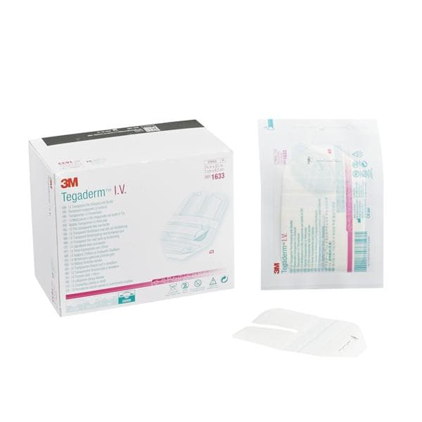 Tegaderm Film IV/Frame Style Dressing 2-3/4x3-1/4" Sterile Adhesive Trans LF, 4 BX/CA